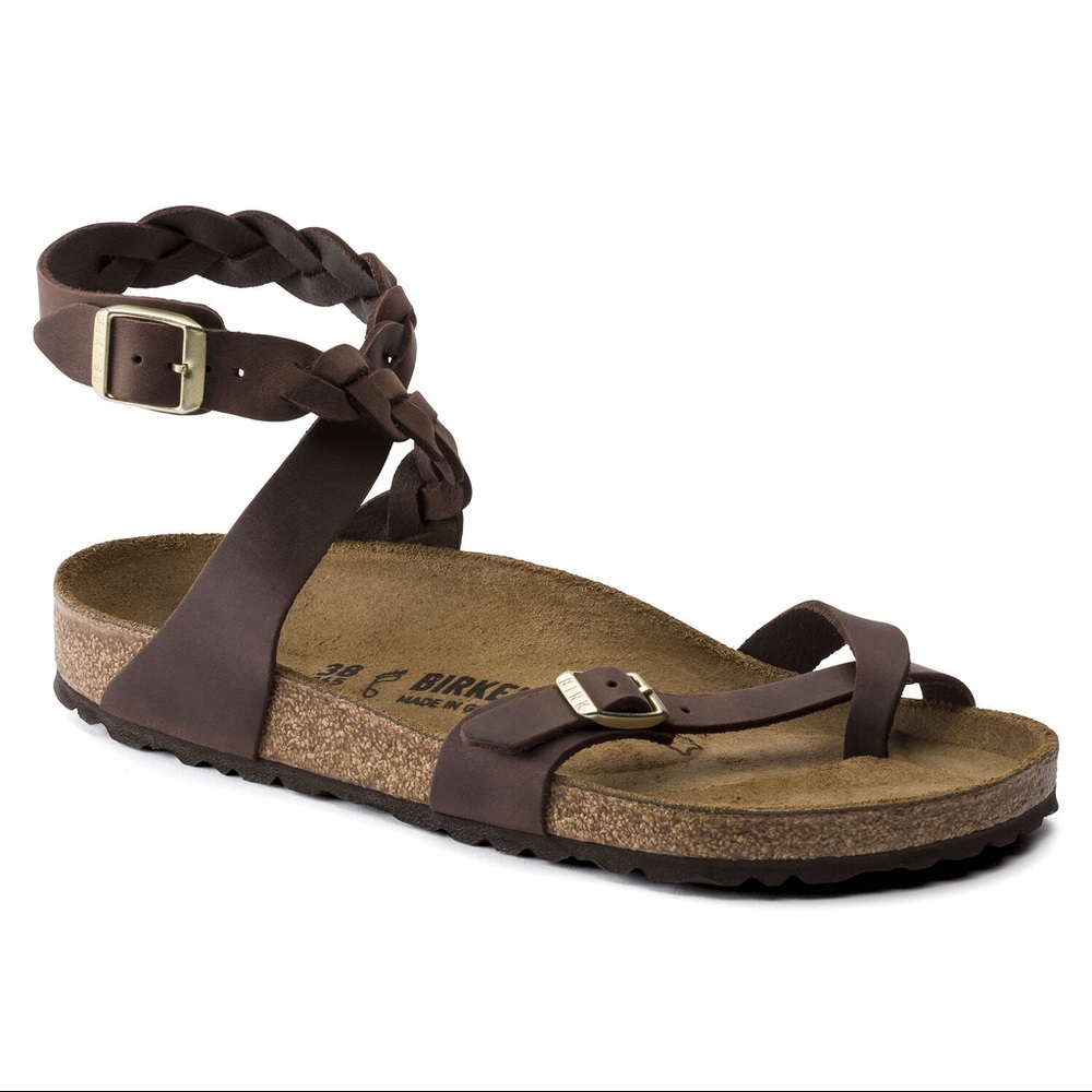 NWOT Birkenstock Yara oiled leather sandals